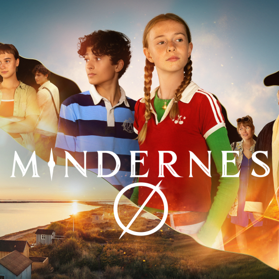 Plakat for tv-serien "Mindernes Ø"