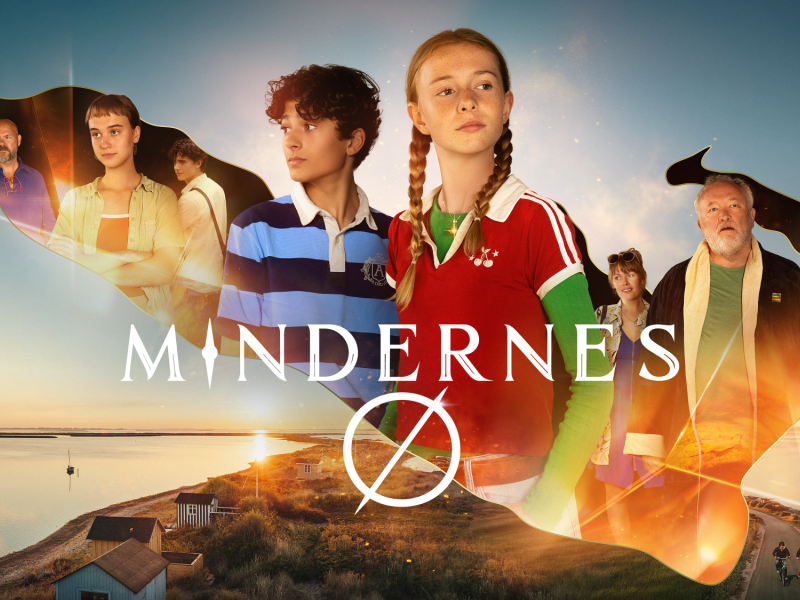 Plakat for tv-serien "Mindernes Ø"
