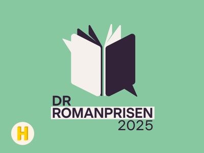 Grafik hvor der står DR Romanprisen 2025