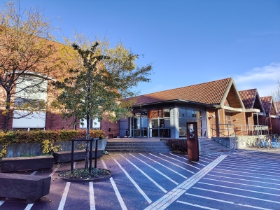 Silkeborg Biblioteks hovedindgang