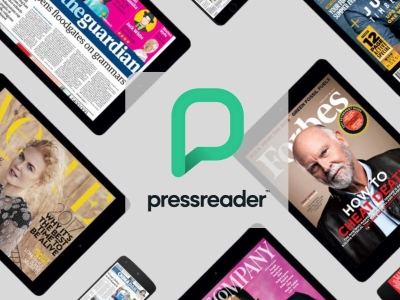 Foto af de forskellige magasiner og aviser