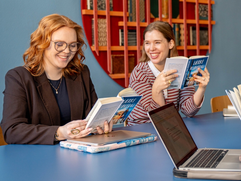 Det blå studierum på Silkeborg Bibliotek