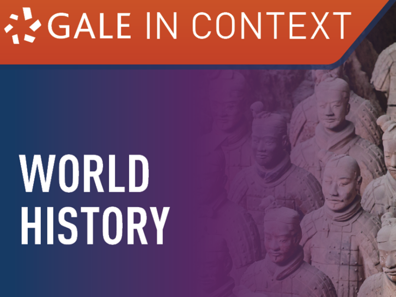 i baggrunden billede af den kinesiske terrakottahær i forgrunden teksten gale in context world history