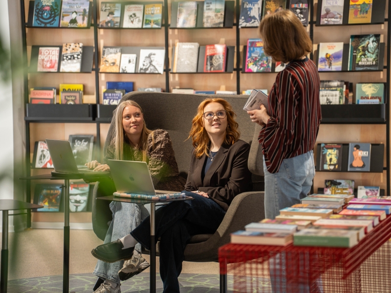 Graphic novels på Silkeborg Bibliotek 