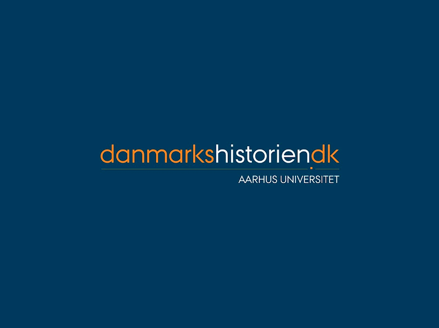 Logo med teksten danmarkshistorien.dk Aarhus Universitet
