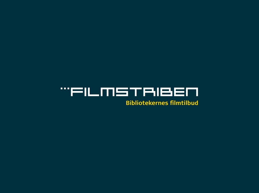 logo på blå baggrund med teksten 'Filmstriben bibliotekernes filmtilbud'