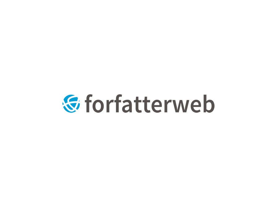 Logo på hvis baggrund med teksten forfatterweb