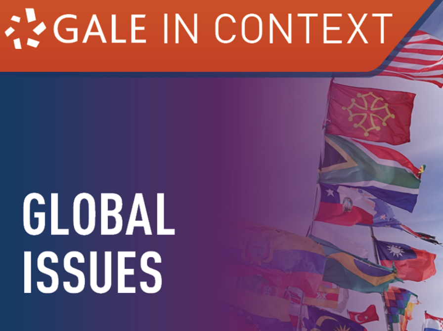 flag i baggrunden forrest teksten Gale in Context global issues