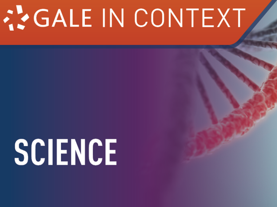 dnastruktur i baggrunden i forgrunden teksten gale in context science