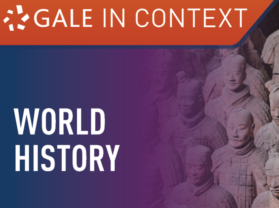 i baggrunden billede af den kinesiske terrakottahær i forgrunden teksten gale in context world history