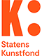 Orange K logo, der betyder, at Højland er støttet af Statens Kunstfond
