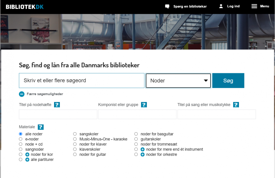 screenshot af nodesøgning på http://bibliotek.dk 