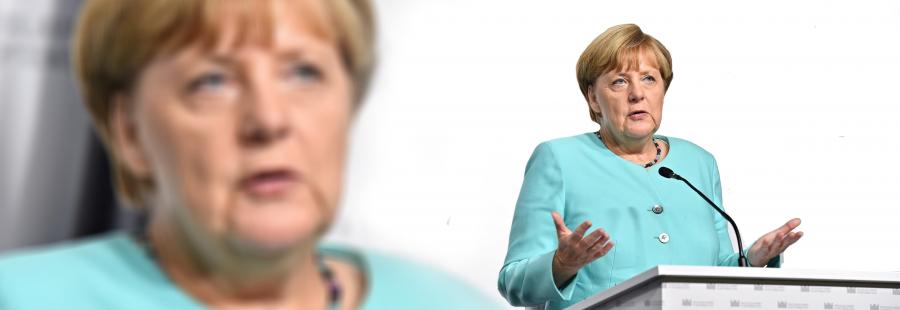 Angela Merkel taler