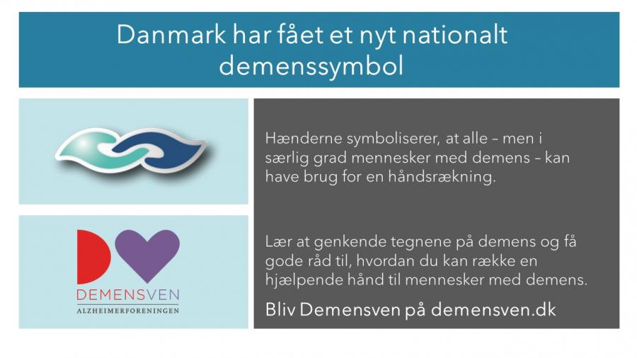 Nationalt demenssymbol og info om at være demensven