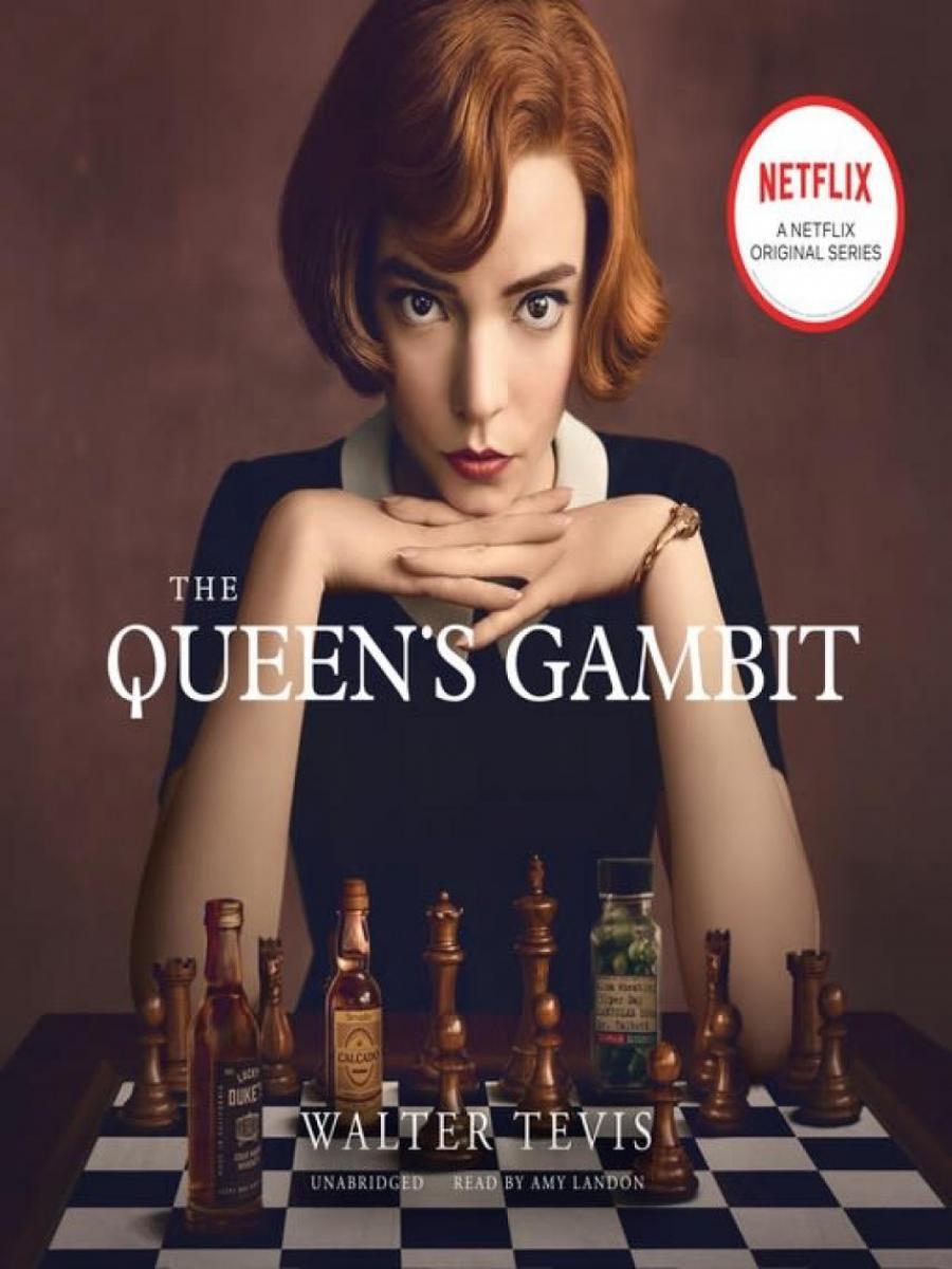 Forsiden af bogen Queen's gambit